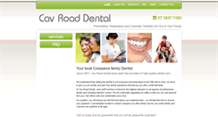 Desktop Screenshot of cavroaddental.com.au