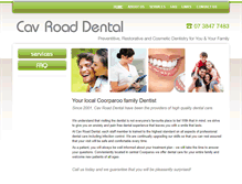 Tablet Screenshot of cavroaddental.com.au